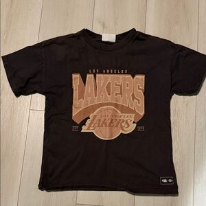 Cotton On NBA Los Angeles Lakers Kids Black T-Shirt size 9-10